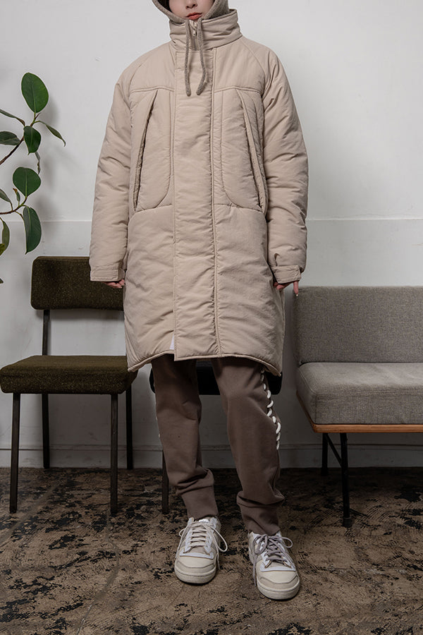 【Nora Lily】 Monster Padding Coat(UNISEX)-BEIGE-223542048-52