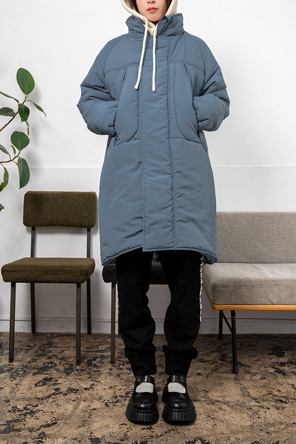 【Nora Lily】 Monster Padding Coat(UNISEX)-BLUE-223542048-92