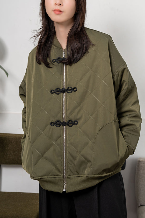 【Nora Lily】 Quilting MA-1(UNISEX)-KHAKI-223542068-27