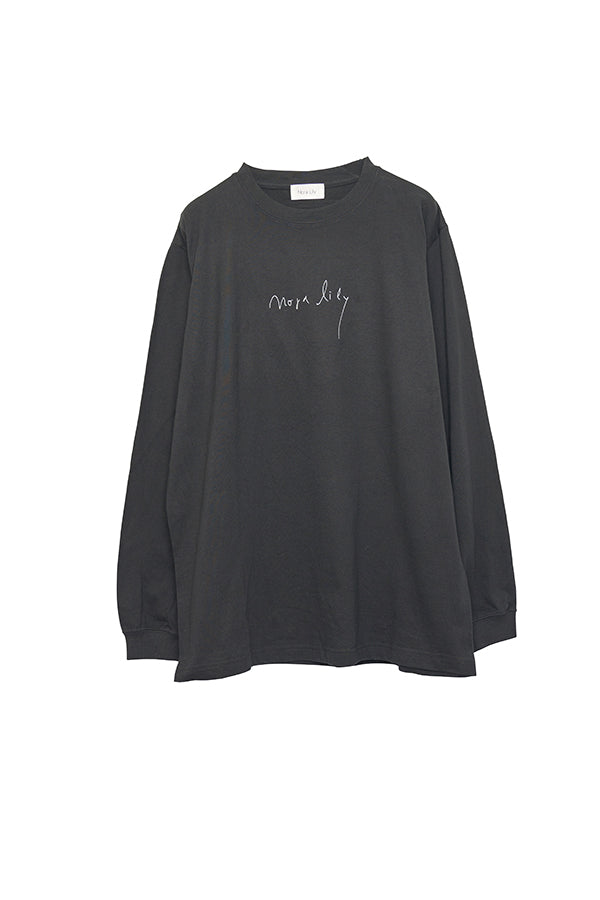 【Nora Lily】 Antique Charm Long Sleeve T-Shirt(UNISEX)-BLACK-224120002-19