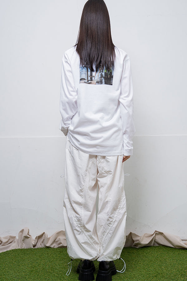 【Nora Lily】 Antique Charm Long Sleeve T-Shirt(UNISEX)-WHITE-224120002-01