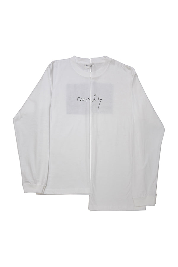 【Nora Lily】 Antique Charm Long Sleeve T-Shirt(UNISEX)-WHITE-224120002-01