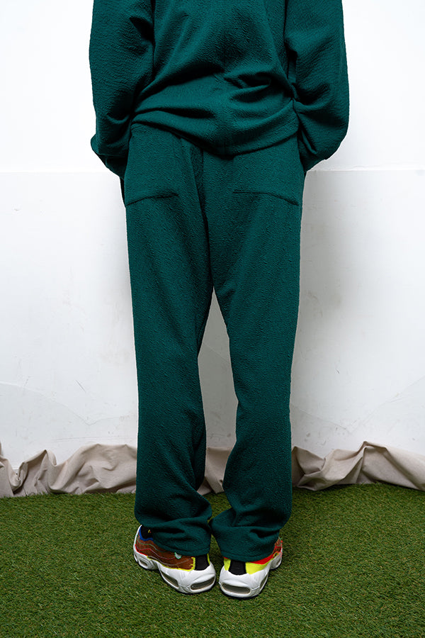 【Nora Lily】 Melange Wide Pants(UNISEX)-GREEN-224160047-22