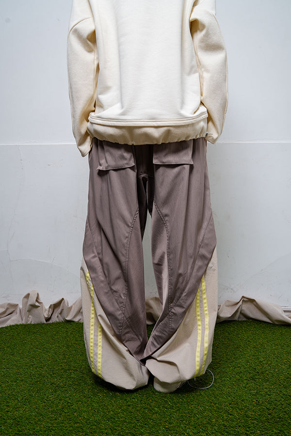 【Nora Lily】 Spring Track Pants(UNISEX)-GREY x Light Grey-224160041-12