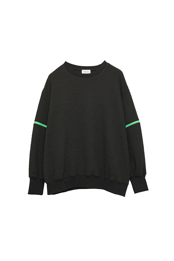 【Nora Lily】 Open Sleeve Cut Top(UNISEX)-BLACK-224180077-19