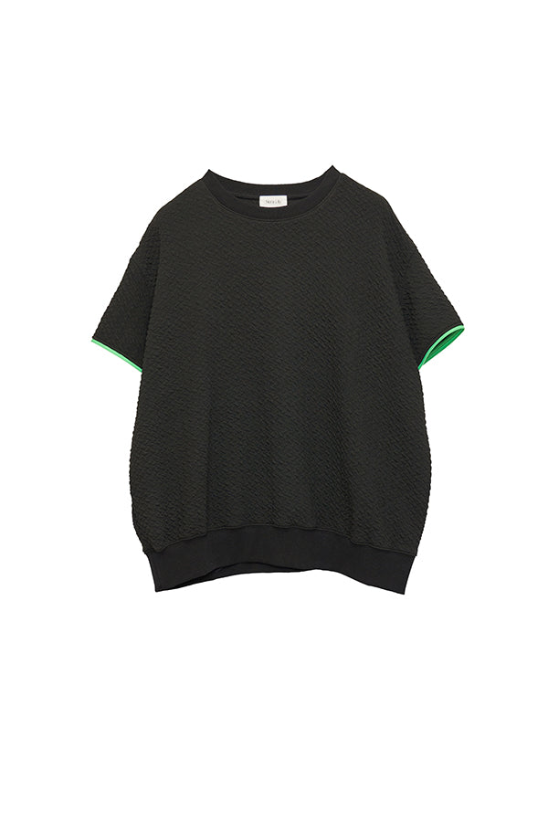 【Nora Lily】 Open Sleeve Cut Top(UNISEX)-BLACK-224180077-19