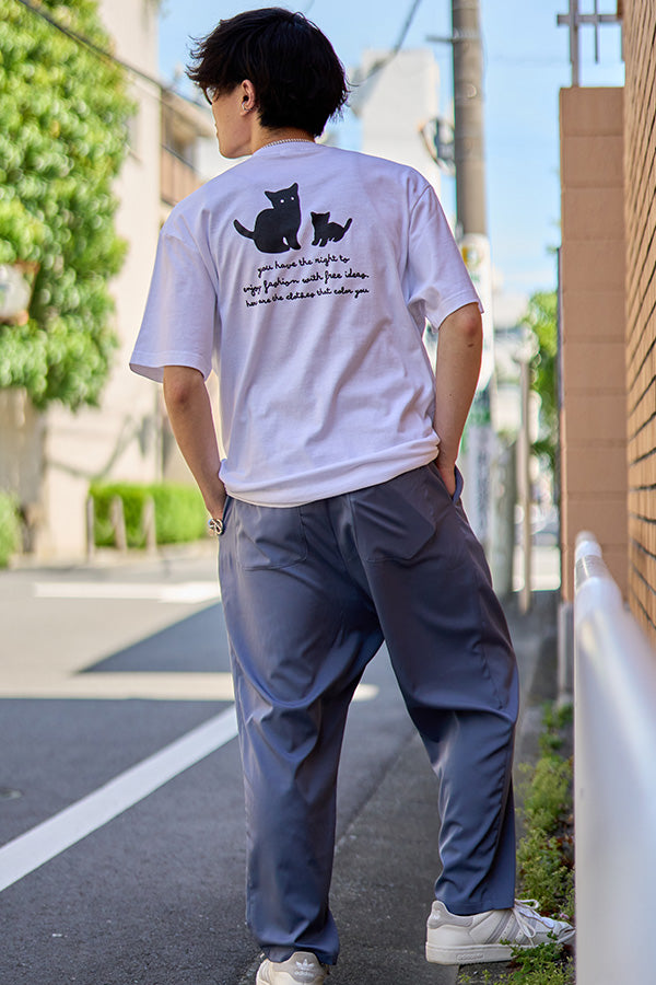 【Nora Lily】Cat Parent and Child T-Shirt(UNISEX)-WHITE-224320008-01L