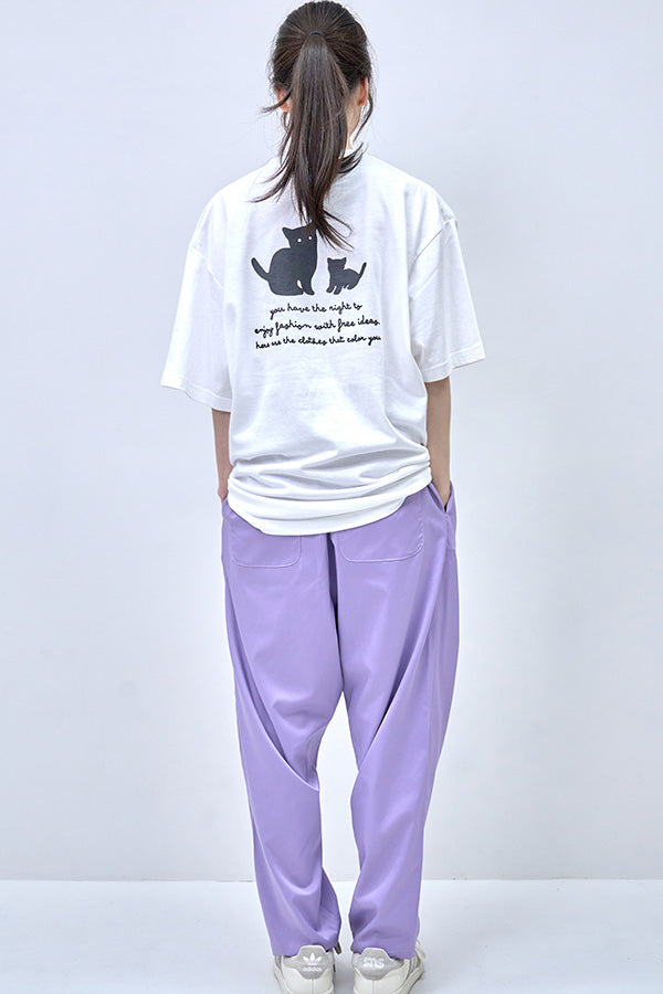 【Nora Lily】Cat Parent and Child T-Shirt(UNISEX)-WHITE-224320008-01L