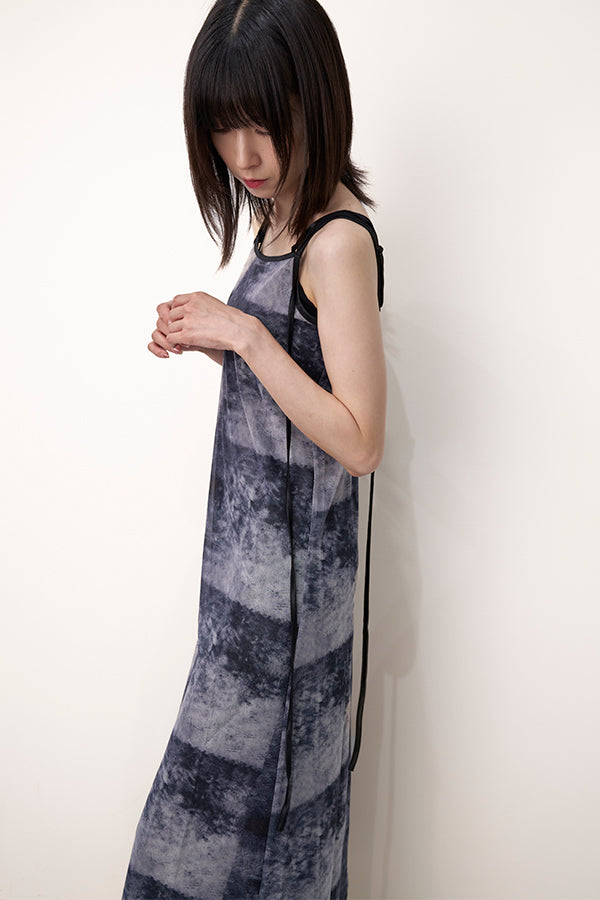 【Nora Lily】「elle」Tie dyeing sheer dress-Black Tie Dye-224350026-18F