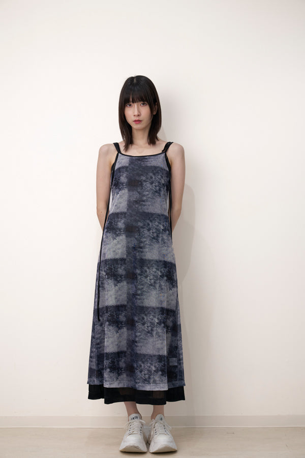【Nora Lily】「elle」Tie dyeing sheer dress-Black Tie Dye-224350026-18F