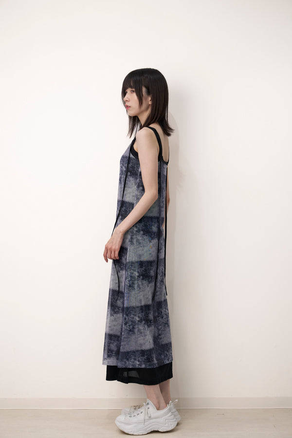 【Nora Lily】「elle」Tie dyeing sheer dress-Black Tie Dye-224350026-18F