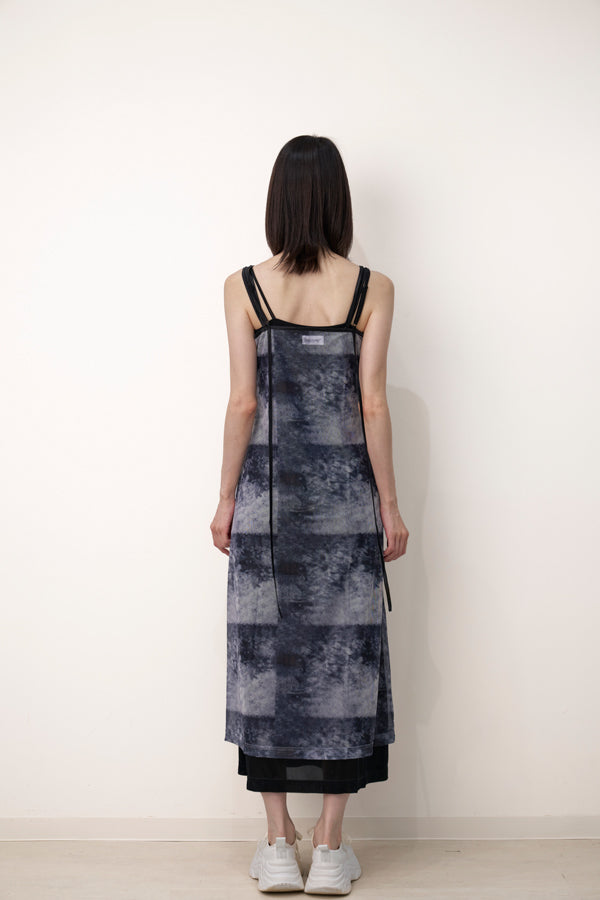【Nora Lily】「elle」Tie dyeing sheer dress-Black Tie Dye-224350026-18F