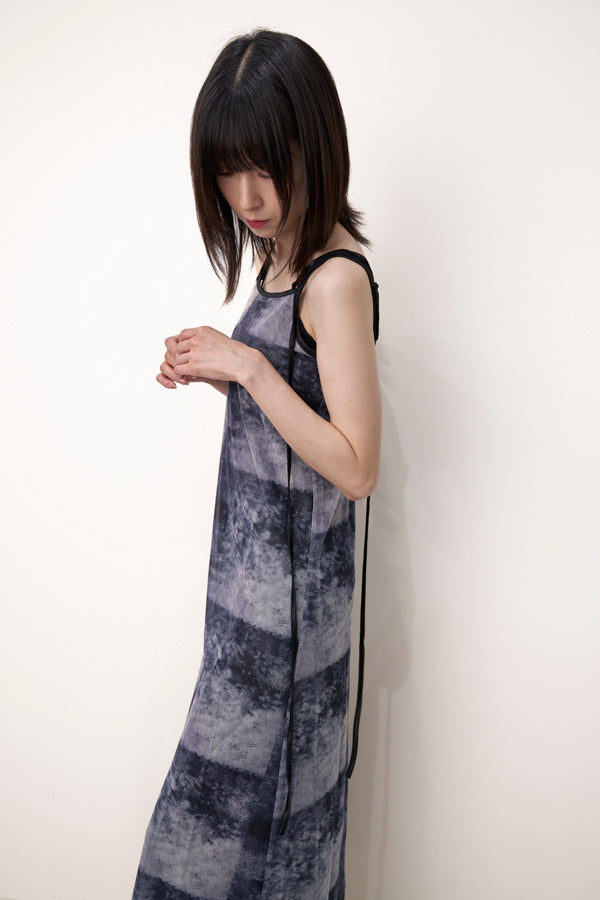 【Nora Lily】「elle」Tie dyeing sheer dress-Black Tie Dye-224350026-18F