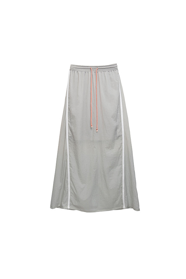 【Nora Lily elle】 Sheer Track Skirt(Women)-GREY-224360050-11