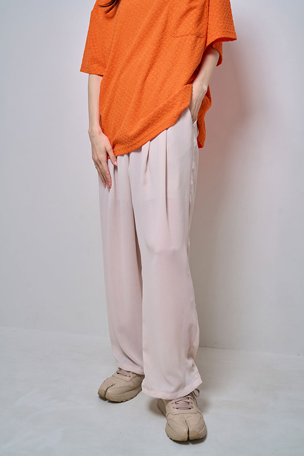 【Nora Lily】2Tuck Wide Relax Pants(UNISEX)-Light Grey Beige-224360052-11