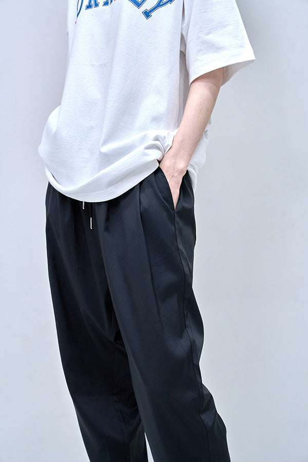 【Nora Lily】2 Tuck Tapered Pants(UNISEX)-BLACK-224360053-19F