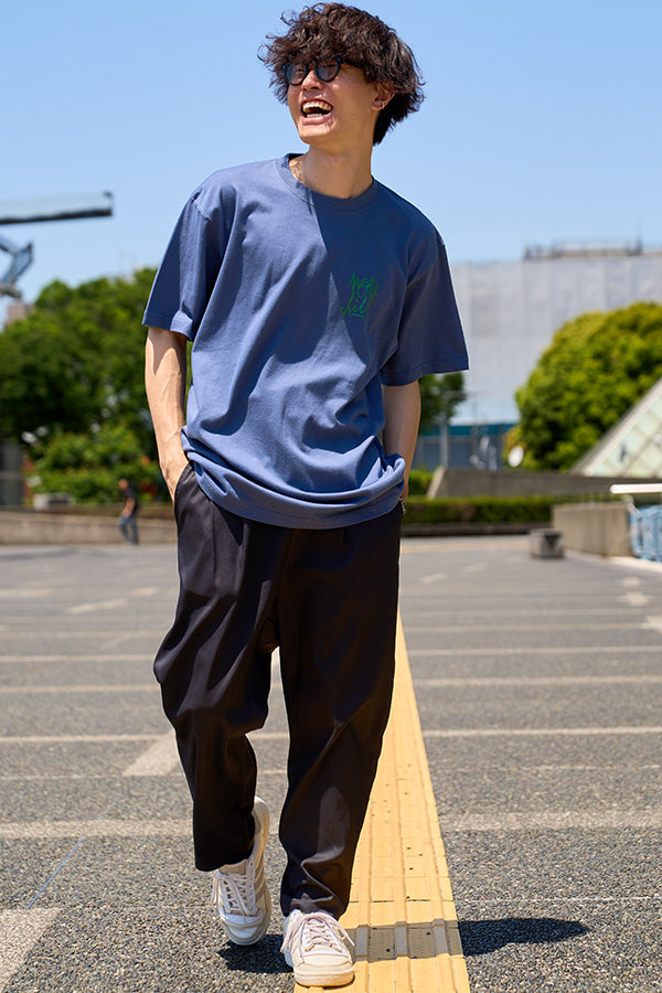 【Nora Lily】2 Tuck Tapered Pants(UNISEX)-BLACK-224360053-19F