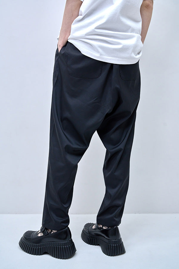 【Nora Lily】2 Tuck Tapered Pants(UNISEX)-BLACK-224360053-19F