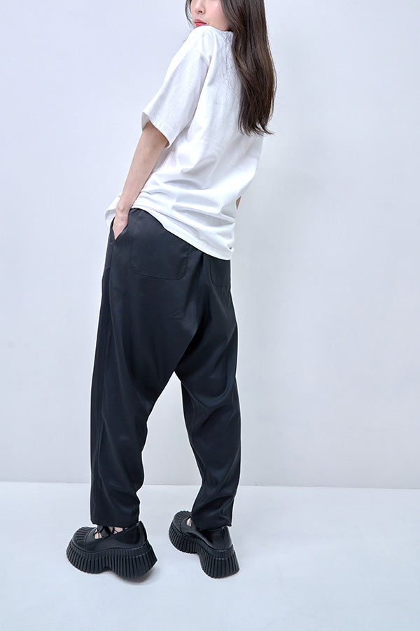 【Nora Lily】2 Tuck Tapered Pants(UNISEX)-BLACK-224360053-19F