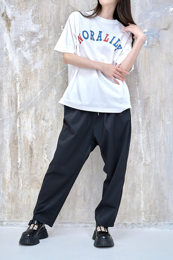 【Nora Lily】2 Tuck Tapered Pants(UNISEX)-BLACK-224360053-19F