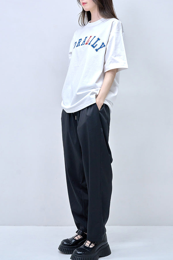 【Nora Lily】2 Tuck Tapered Pants(UNISEX)-BLACK-224360053-19F