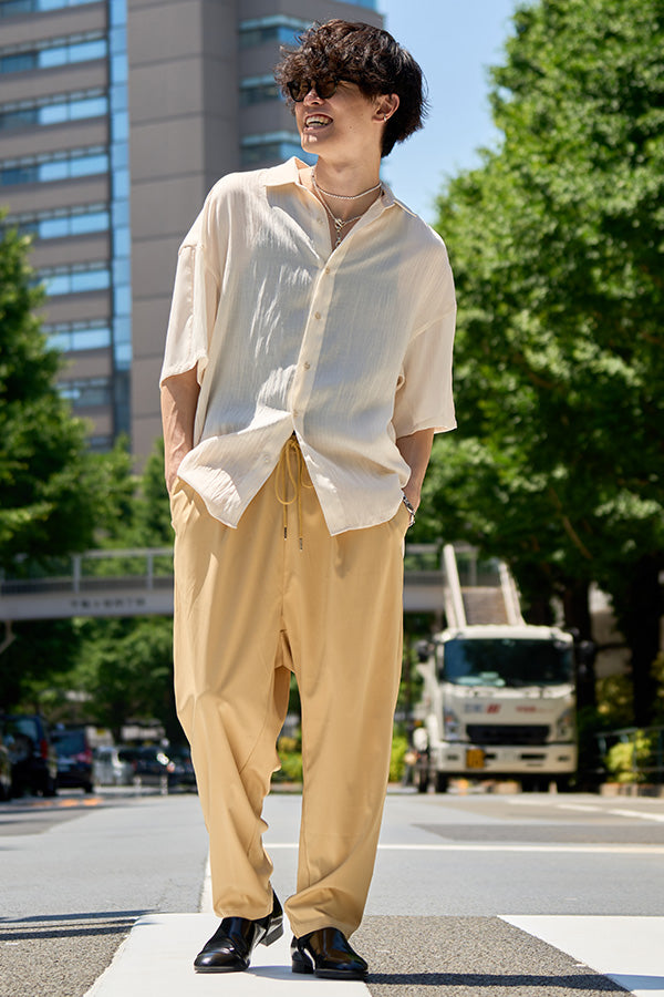 【Nora Lily】2 Tuck Tapered Pants(UNISEX)-Light YELLOW-224360053-31F