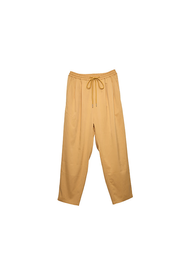 【Nora Lily】2 Tuck Tapered Pants(UNISEX)-Light YELLOW-224360053-31F