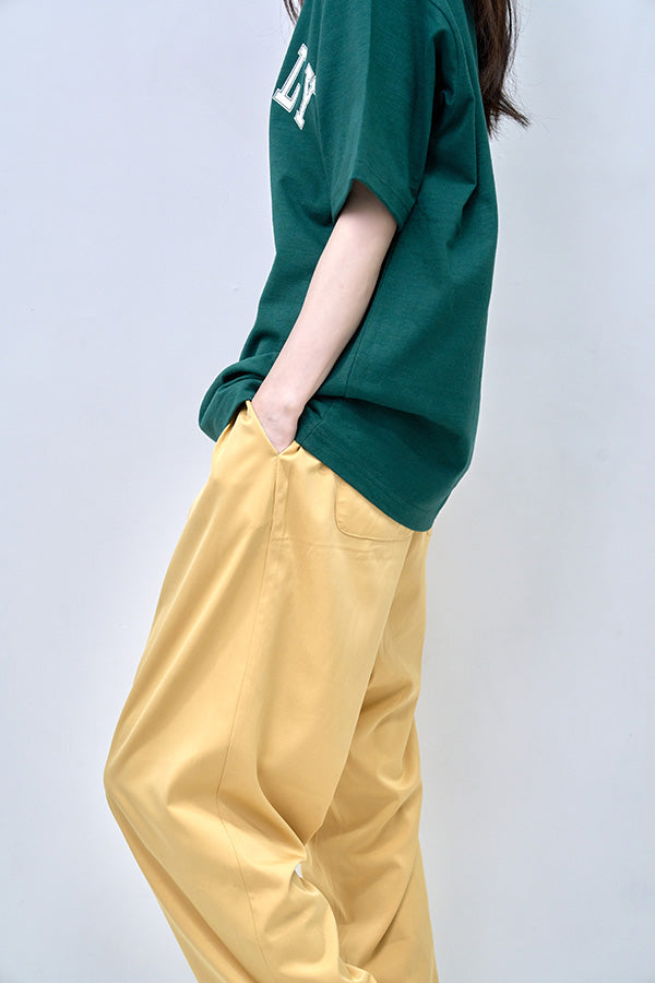 【Nora Lily】2 Tuck Tapered Pants(UNISEX)-Light YELLOW-224360053-31F