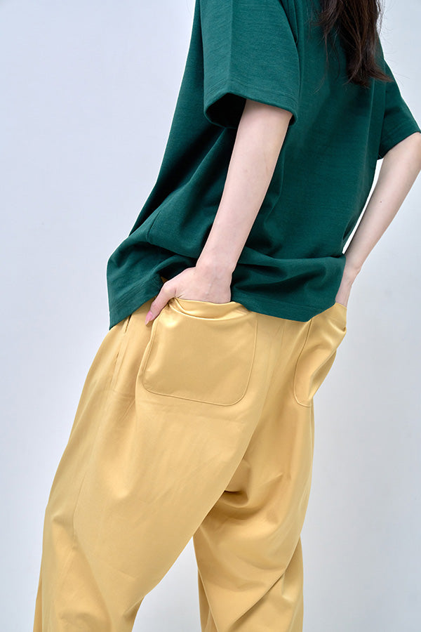 【Nora Lily】2 Tuck Tapered Pants(UNISEX)-Light YELLOW-224360053-31F