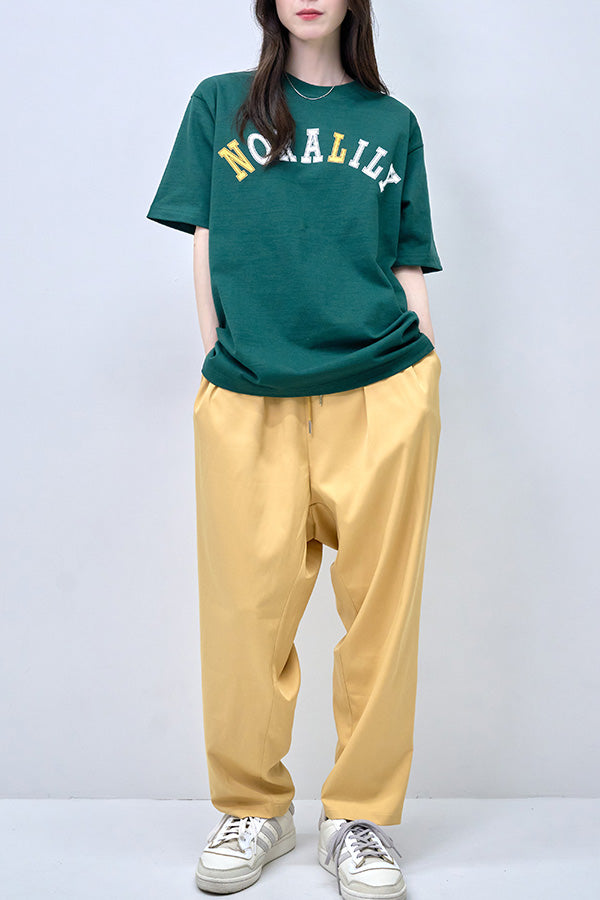 【Nora Lily】2 Tuck Tapered Pants(UNISEX)-Light YELLOW-224360053-31F