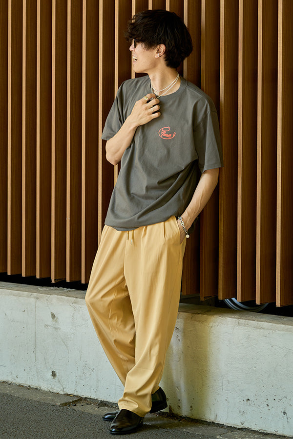 【Nora Lily】2 Tuck Tapered Pants(UNISEX)-Light YELLOW-224360053-31F