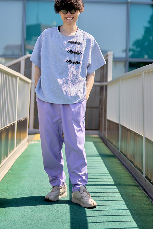 【Nora Lily】2 Tuck Tapered Pants(UNISEX)-PURPLE-224360053-83F