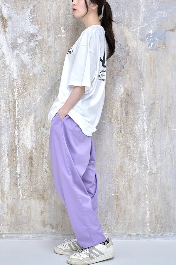 【Nora Lily】2 Tuck Tapered Pants(UNISEX)-PURPLE-224360053-83F