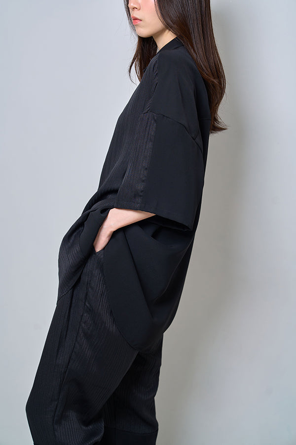 【Nora Lily】Sheer Layered Pants(UNISEX)-BLACK-224360054-19