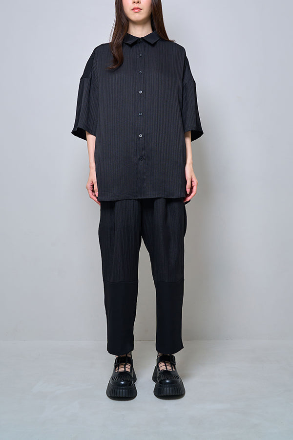 【Nora Lily】Sheer Layered Pants(UNISEX)-BLACK-224360054-19