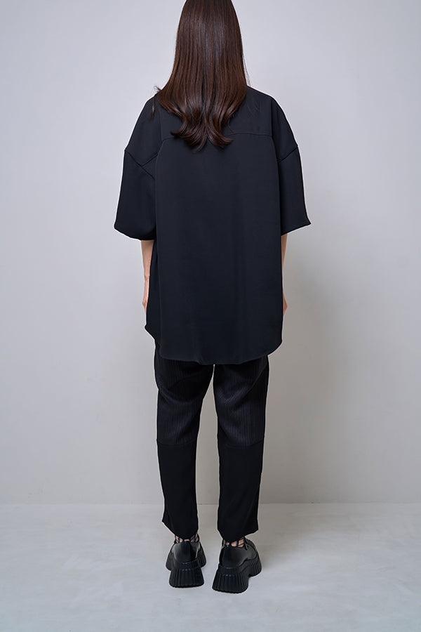 【Nora Lily】Sheer Layered Pants(UNISEX)-BLACK-224360054-19