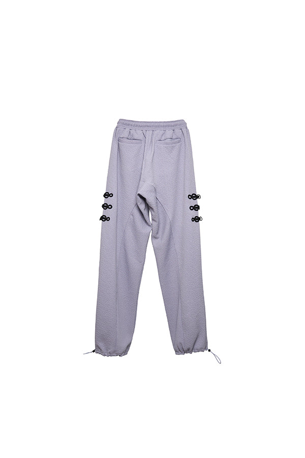 【Nora Lily】Melange China Straight Pants(UNISEX)-Light GREY-224360055-11