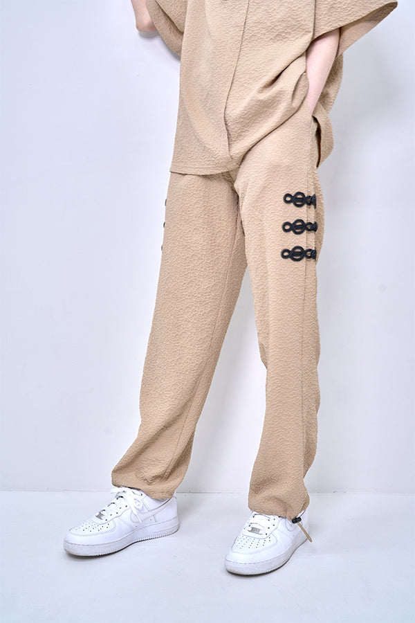 【Nora Lily】Melange China Straight Pants(UNISEX)-BEIGE-224360055-52