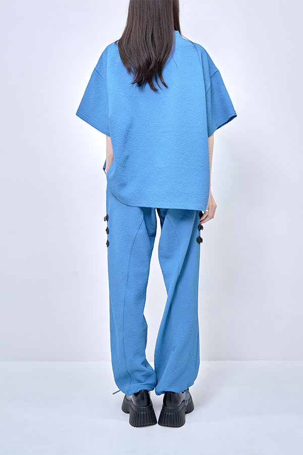 【Nora Lily】Melange China Straight Pants(UNISEX)-BLUE-224360055-92