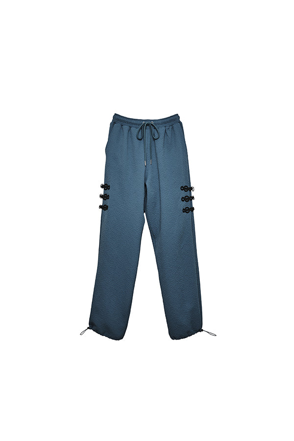 【Nora Lily】Melange China Straight Pants(UNISEX)-BLUE-224360055-92