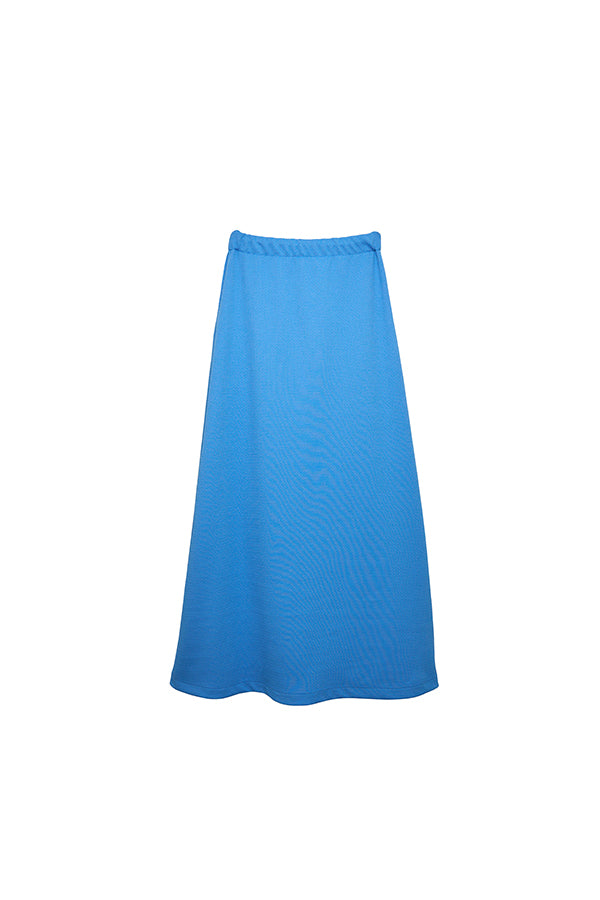 【Nora Lily】Shift Line Track Long Skirt-BLUE-224360057-92F