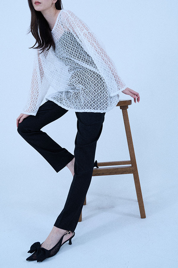 【Nora Lily elle】 Loose Chill Pullover(Women)-WHITE-224380087-01