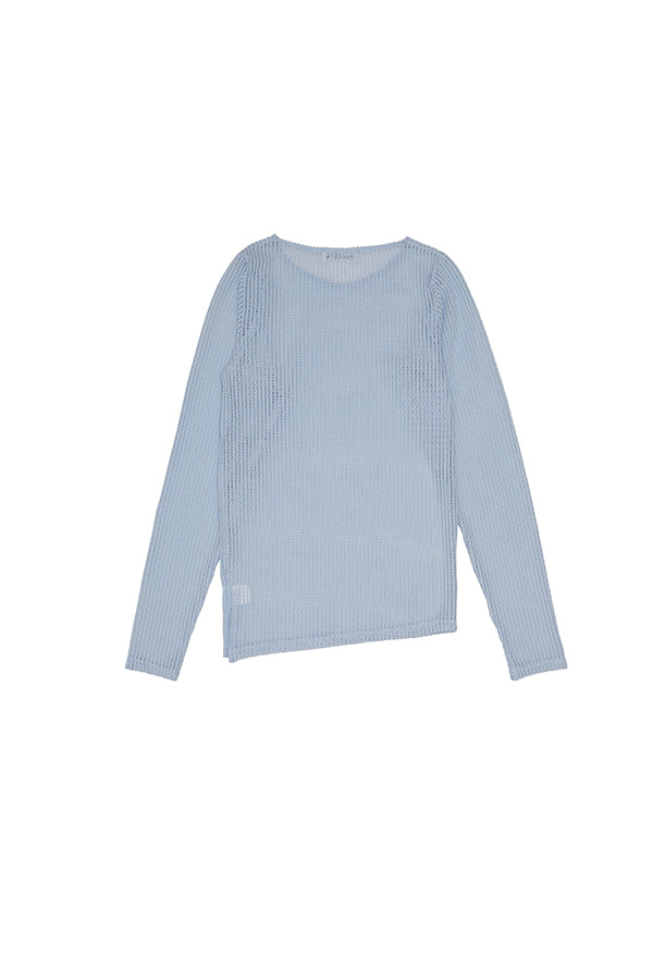 【Nora Lily elle】 Braid Sheer Pullover(Women)-SAX-224380088-90