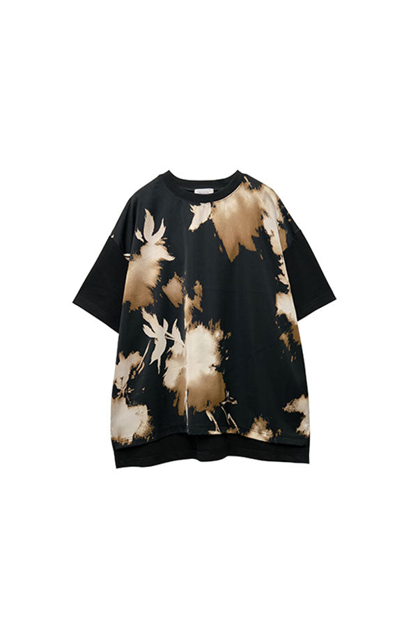 【Nora Lily】 Abstract Watercolor Pullover(UNISEX)-BLACK-22438013-19F