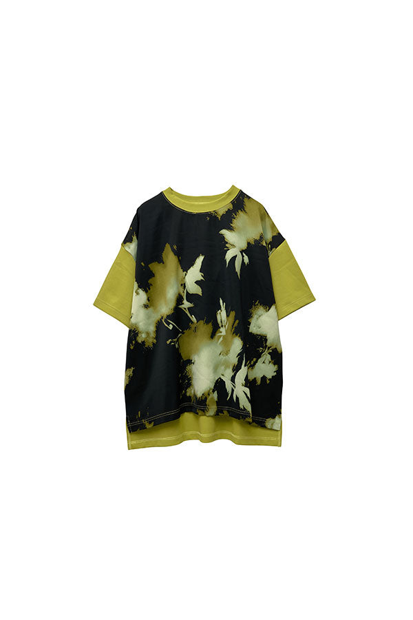 【Nora Lily】 Abstract Watercolor Pullover(UNISEX)-Light GREEN-22438013-21F