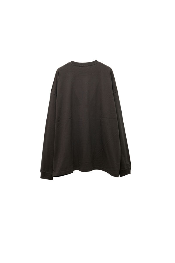 【Nora Lily】NL Cat Gradation Long Sleeve T-Shirt (UNISEX)-Charcoal-224520011-13M