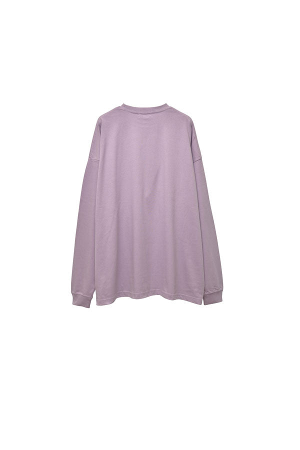 【Nora Lily】NL Cat Gradation Long Sleeve T-Shirt (UNISEX)-Smoky PURPLE-224520011-81M