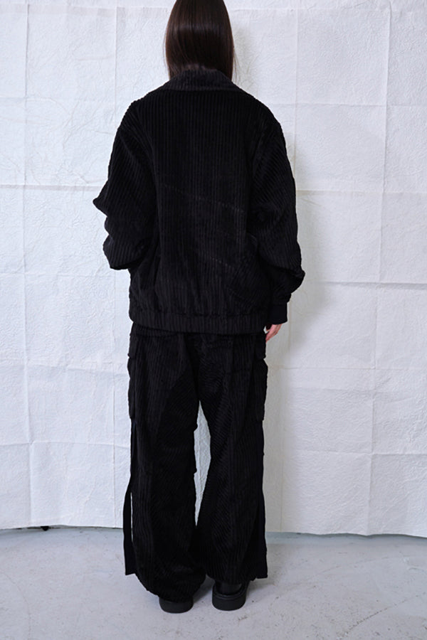 【Nora Lily】Big WELE Corduroy Blouson (UNISEX)-BLACK-224542078-19F