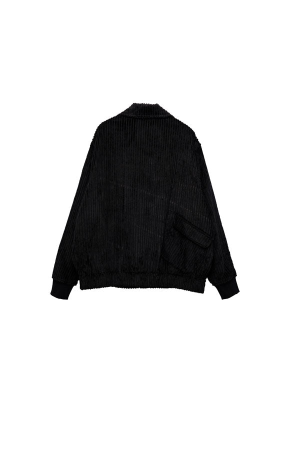 【Nora Lily】Big WELE Corduroy Blouson (UNISEX)-BLACK-224542078-19F