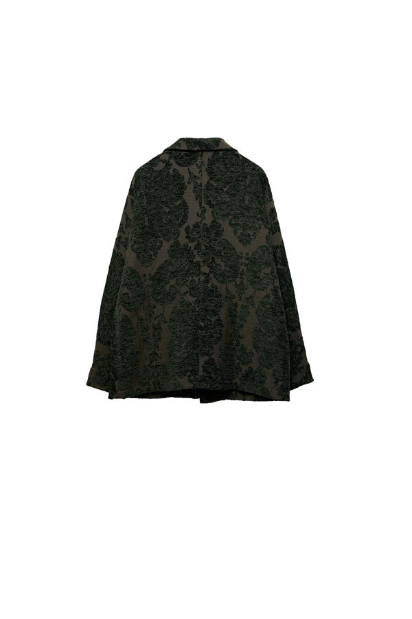 【Nora Lily】Flower Hairy Jacket (UNISEX)-BLACK-224542081-19F